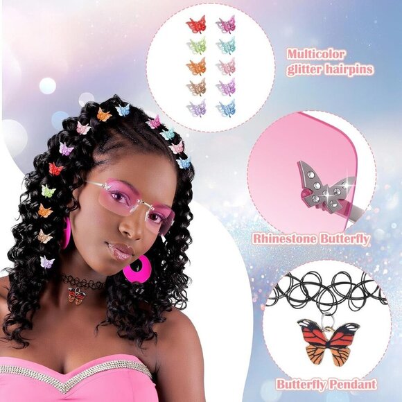 Y2K Accessories Set Alloy Plastic 60 Pieces Retro Jewelry Hair Clips main image 3